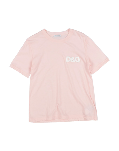 Shop Dolce & Gabbana Toddler Girl T-shirt Pink Size 7 Cotton