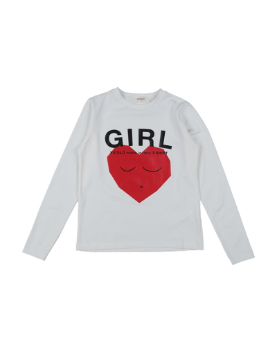 Vicolo Toddler Girl T-shirt White Size 6 Cotton, Elastane In White