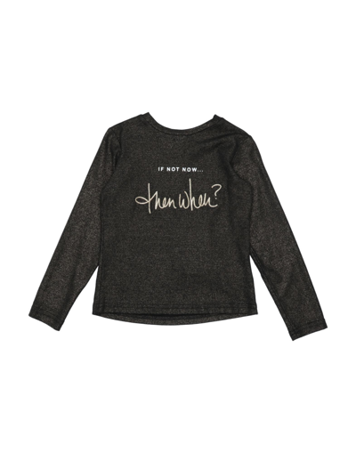 Shop Fun & Fun Toddler Girl T-shirt Black Size 7 Cotton, Elastane