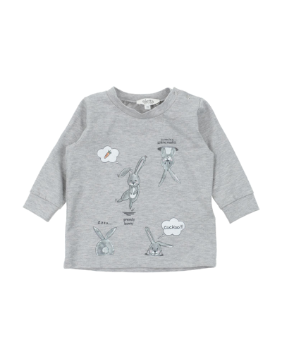 Shop Aletta Newborn Boy T-shirt Light Grey Size 3 Cotton, Elastane