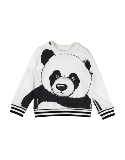 Shop Dolce & Gabbana Toddler Boy Sweatshirt White Size 4 Cotton