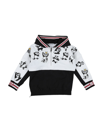 Shop Dolce & Gabbana Newborn Boy Sweatshirt Black Size 3 Cotton, Polyamide, Polyester, Silk, Elastane