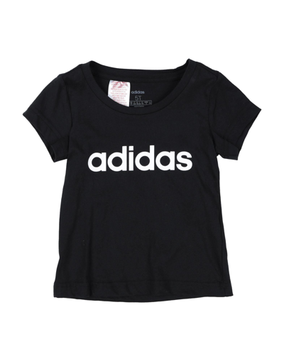 Shop Adidas Originals Adidas Toddler Girl T-shirt Black Size 5 Cotton