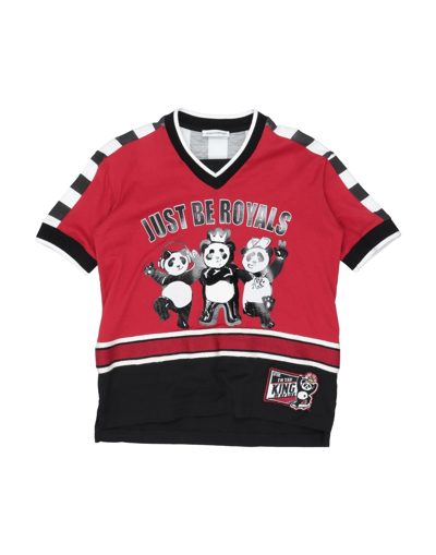 Shop Dolce & Gabbana Toddler Boy T-shirt Red Size 6 Cotton, Polyurethane, Viscose, Polyester, Polyamide
