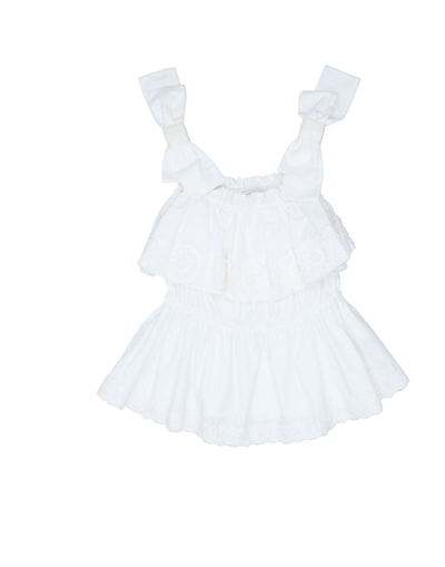 Shop Dolce & Gabbana Toddler Girl Top White Size 7 Cotton