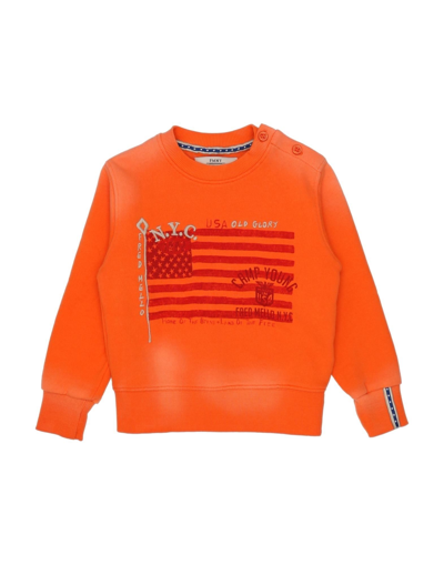Shop Fred Mello Newborn Boy Sweatshirt Orange Size 3 Cotton