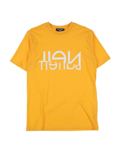 Shop Neil Barrett Toddler Boy T-shirt Ocher Size 6 Cotton In Yellow