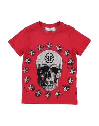 Shop Philipp Plein Toddler Boy T-shirt Red Size 6 Cotton, Fiberglass