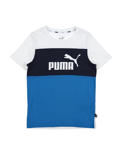 Shop Puma Ess+ Colorblock Tee B Toddler T-shirt Midnight Blue Size 6 Cotton, Polyester