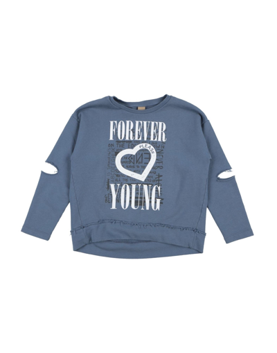 Shop Please Toddler Girl Sweatshirt Slate Blue Size 6 Cotton