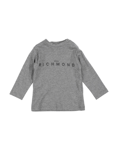 Shop John Richmond Newborn Boy T-shirt Grey Size 3 Cotton