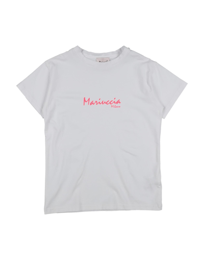 Shop Mariuccia Toddler Girl T-shirt White Size 6 Cotton, Elastane