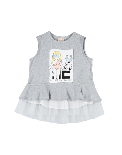 Shop Elisabetta Franchi Toddler Girl T-shirt Light Grey Size 6 Cotton, Elastane, Polyamide, Polyester