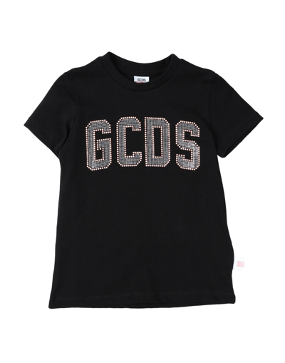 Shop Gcds Mini Toddler Girl T-shirt Black Size 4 Cotton