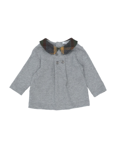 Shop Aletta Newborn Girl T-shirt Grey Size 3 Cotton, Elastane