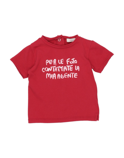 Shop Mapero Maperō Newborn Girl T-shirt Red Size 3 Cotton, Elastane