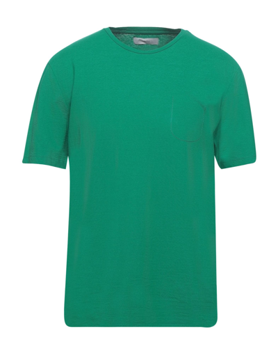 Shop Cruna Man T-shirt Green Size L Cotton