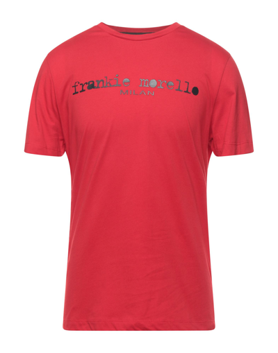 Shop Frankie Morello Man T-shirt Red Size S Cotton