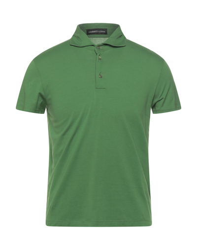 Shop Lamberto Losani Polo Shirts In Green
