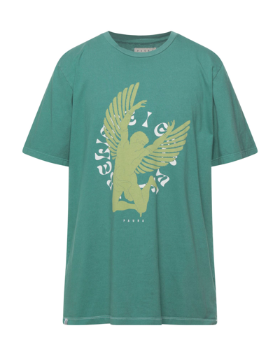 Shop Paura Man T-shirt Green Size S Cotton