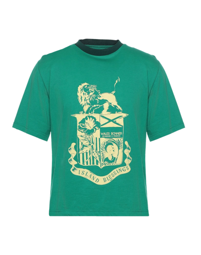 Shop Wales Bonner T-shirts In Green