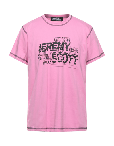 Shop Jeremy Scott T-shirts In Pink