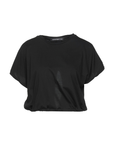 Shop Department 5 Woman T-shirt Black Size S Cotton