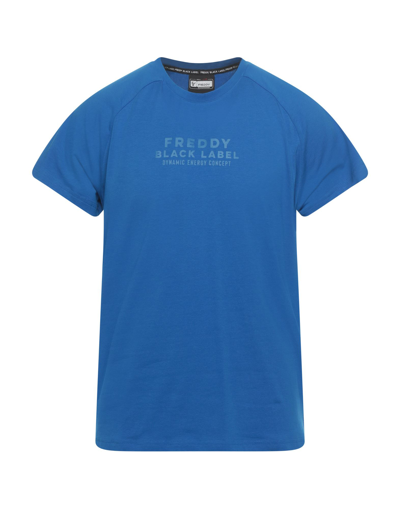 Shop Freddy Man T-shirt Blue Size M Cotton, Elastane