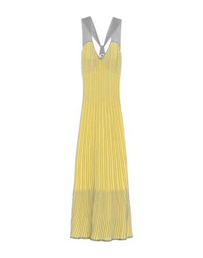 Shop M Missoni Long Dresses In Yellow