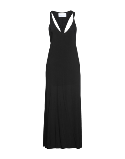 Shop Silvian Heach Woman Maxi Dress Black Size 8 Viscose