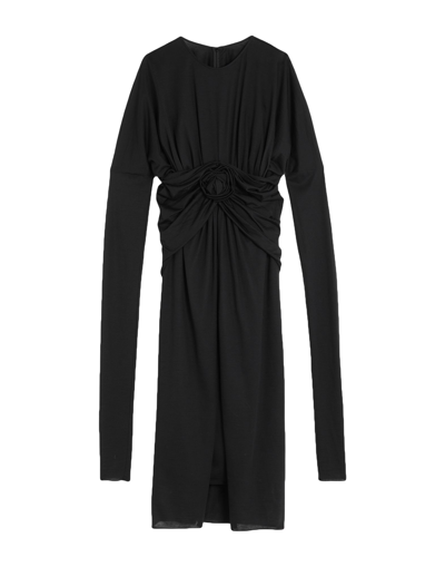 Shop Dolce & Gabbana Woman Midi Dress Black Size 14 Wool