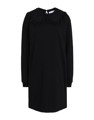 Shop See By Chloé Woman Mini Dress Black Size M Cotton