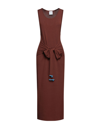 Shop Akep Midi Dresses In Brown