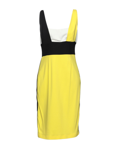 Shop Fausto Puglisi Woman Midi Dress Yellow Size 10 Viscose, Elastane