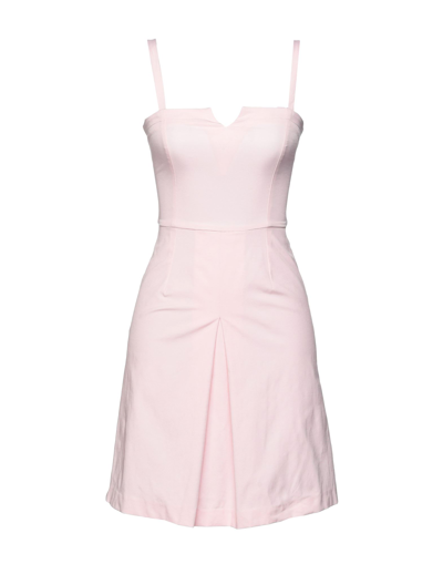 Shop Biancoghiaccio Woman Short Dress Light Pink Size 6 Polyester, Cotton, Elastane