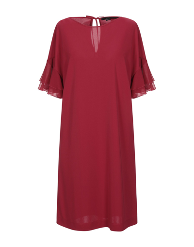 Shop Seventy Sergio Tegon Woman Midi Dress Red Size 12 Polyester, Elastane