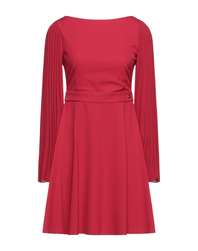 Shop Be Blumarine Woman Mini Dress Red Size 8 Polyester, Elastane