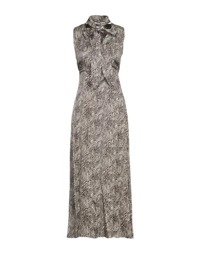 Kaos Midi Dresses In Dark Brown