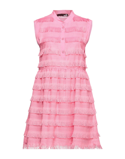 Shop Love Moschino Woman Mini Dress Pink Size 4 Cotton, Polyester