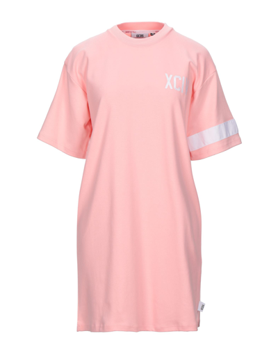 Shop Gcds Woman Mini Dress Pink Size S Polyester, Elastane