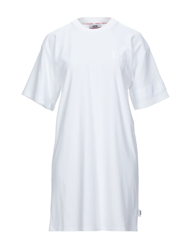 Shop Gcds Woman Mini Dress White Size S Polyester, Elastane