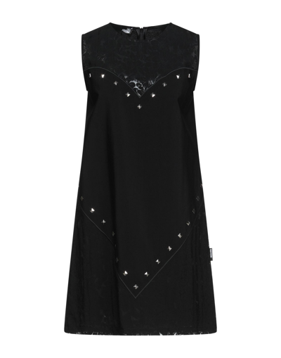 Shop Love Moschino Woman Mini Dress Black Size 4 Viscose, Polyamide