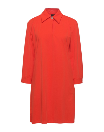 Shop Rrd Woman Mini Dress Orange Size 8 Polyamide, Elastane
