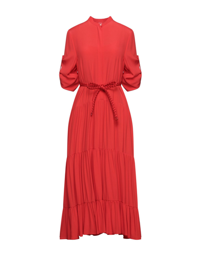 Shop Beatrice B Beatrice.b Midi Dresses In Red