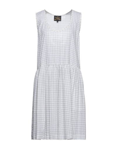 Shop Vivienne Westwood Anglomania Woman Midi Dress White Size 4 Viscose, Cotton