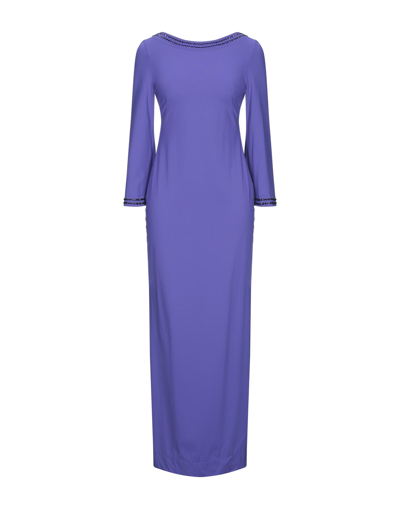 Shop Fisico Woman Maxi Dress Purple Size S Polyester, Elastane