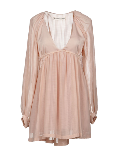 Shop Nineminutes Short Dresses In Light Pink