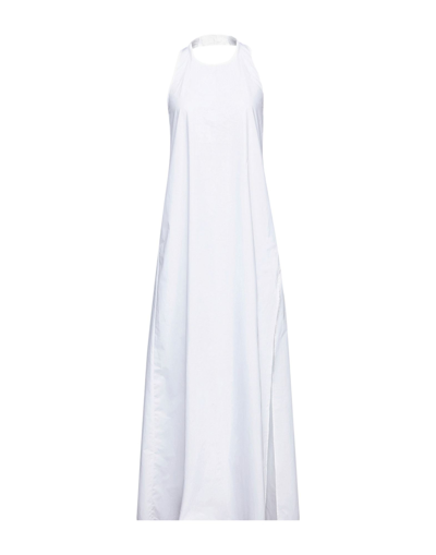Shop Mauro Grifoni Long Dresses In White