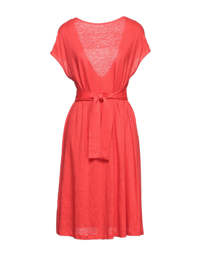 Shop Majestic Filatures Woman Mini Dress Red Size 4 Linen, Elastane