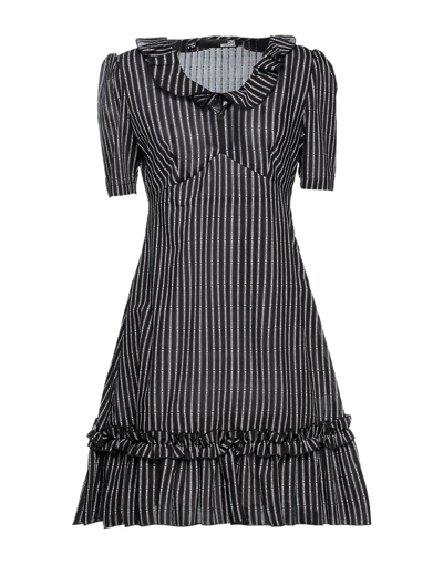Shop Love Moschino Woman Mini Dress Black Size 6 Cotton, Polyamide